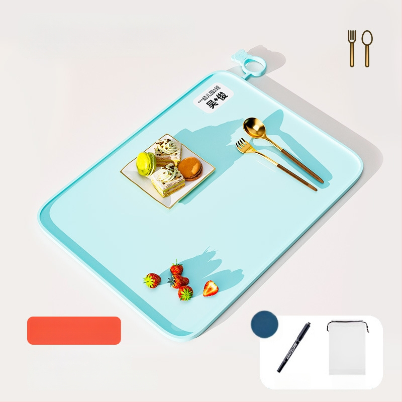 Silikónová podložka na stolovanie pre prvákov, karikatúrny vzor, vodotesná a odolná voči tukom, potravinárska kvalita