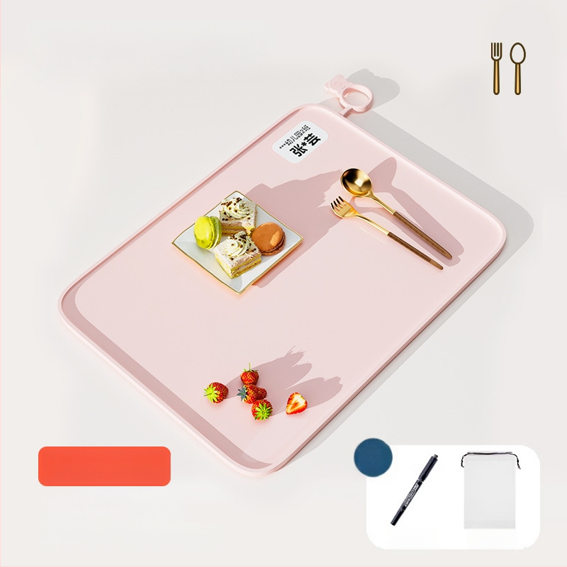 Silikónová podložka na stolovanie pre prvákov, karikatúrny vzor, vodotesná a odolná voči tukom, potravinárska kvalita