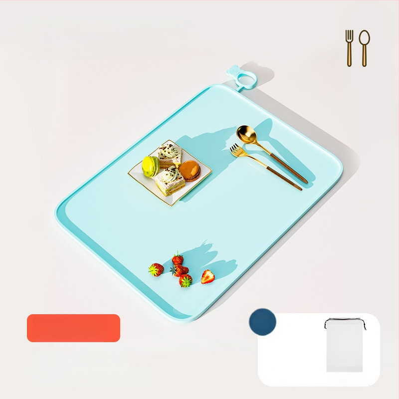 Silikónová podložka na stolovanie pre prvákov, karikatúrny vzor, vodotesná a odolná voči tukom, potravinárska kvalita