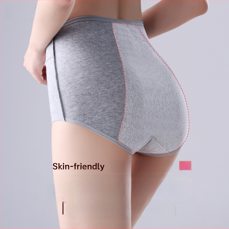 Dámske spodné nohavičky z 92% bavlny – hlavný materiál 92% bavlna, rozkrok 100% bavlna, vysoký pás, ochrana proti úniku počas menštruácie