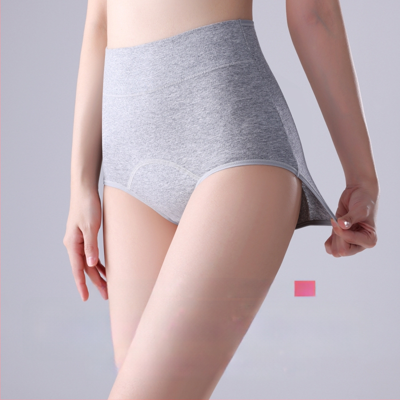 Dámske spodné nohavičky z 92% bavlny – hlavný materiál 92% bavlna, rozkrok 100% bavlna, vysoký pás, ochrana proti úniku počas menštruácie