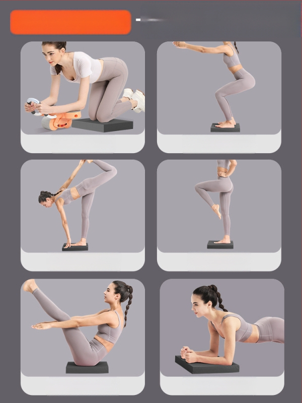 Jógová podložka – NBR materiál, hrúbka 4 cm, kolenná a lakťová penová podložka pre balans a tréning s činkami