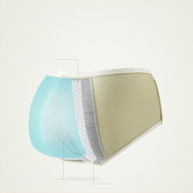 Ženské menštruačné nohavičky z bavlny, stredná výška pásu, proti úniku, priedušné, pohodlné