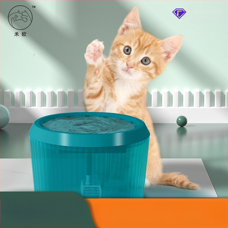 Dávkovač vody pre domáce zvieratá s proti úniku, automatická cirkulácia s filtráciou, odnímateľný, vhodný pre psy a mačky