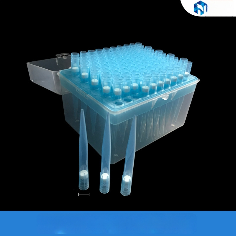 Jednorázové filtrové špičky pre pipetu, 10–1000 μL, sterilné balenie, Han Yining