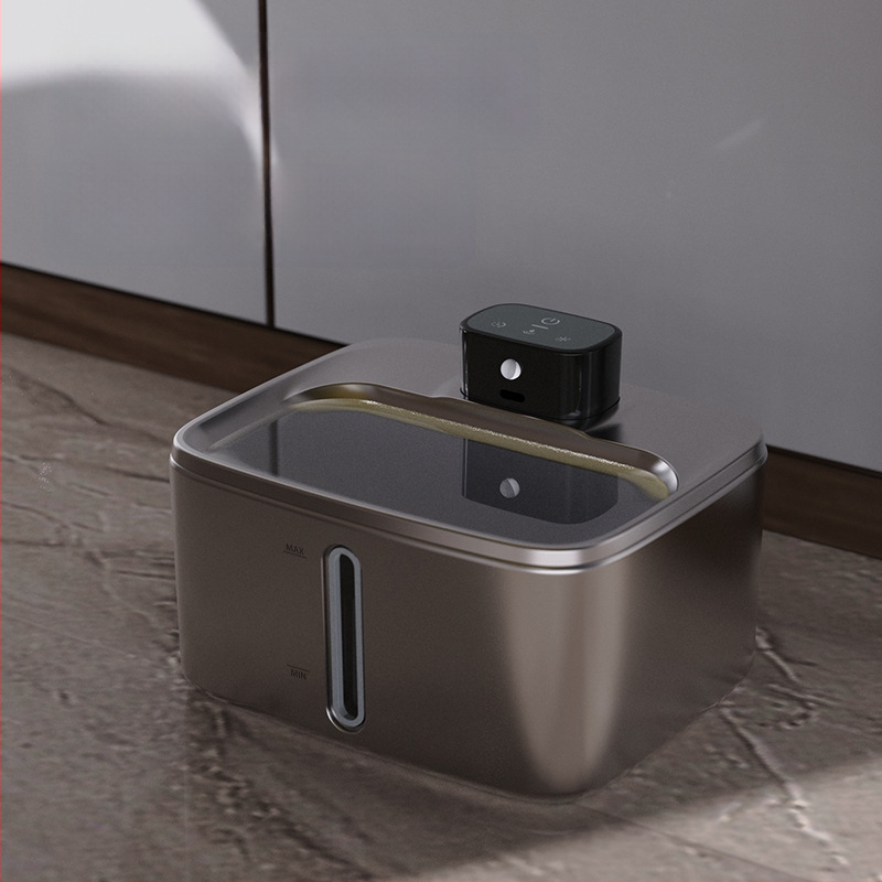 Dvojmódový zásobník vody pre domáce zvieratá z nerezovej ocele, objem 4 L, odnímateľný, vhodný pre psov a mačky, model YPD-C016