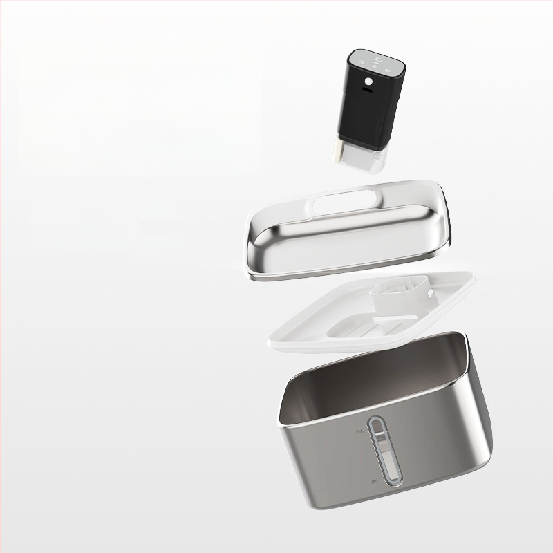 Dvojmódový zásobník vody pre domáce zvieratá z nerezovej ocele, objem 4 L, odnímateľný, vhodný pre psov a mačky, model YPD-C016