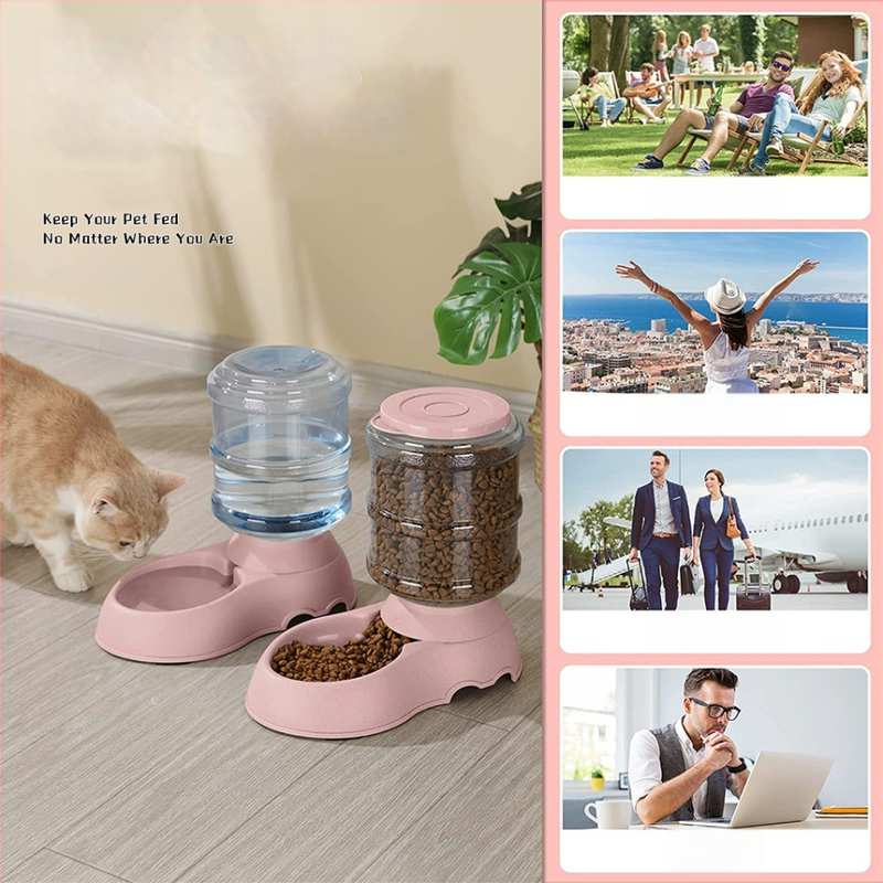 Automatický zásobník vody a kŕmič pre mačky, plastová miska pre mačky s pumpou na jedlo (Plastová • Mačka • Značka: Murch • Kategória: Príslušenstvo pre domáce zvieratá)