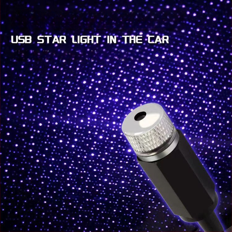 LED strešné auto svetlo s projekciou hviezdnej oblohy, model 12, 5V, 3.9W