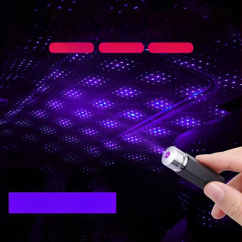 LED strešné auto svetlo s projekciou hviezdnej oblohy, model 12, 5V, 3.9W