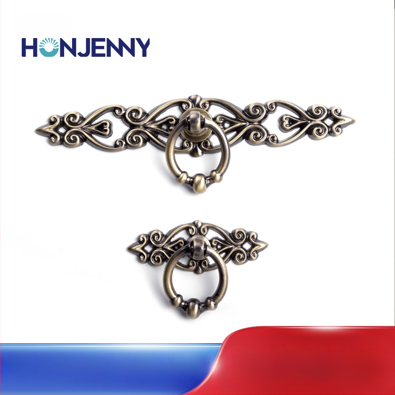 Rukoväť na dvierky skrine v štýle Nový čínsky štýl, zinková zliatina, liatie pod tlakom, pásikovitý tvar, montáž na povrch, model Z440