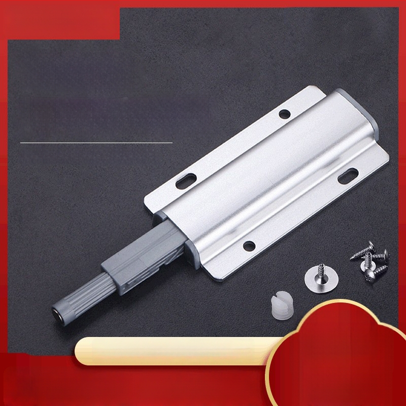 Hliníkový rebounder pre dvere skriniek a šatníka – bez rukoväti, samoelastický mechanizmus, elektrolytický povrch