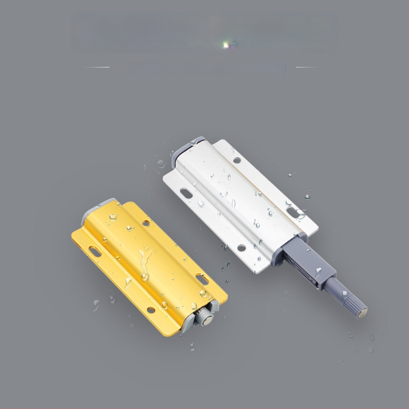 Hliníkový rebounder pre dvere skriniek a šatníka – bez rukoväti, samoelastický mechanizmus, elektrolytický povrch