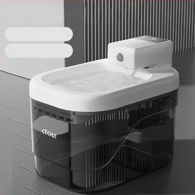 Zásobník na vodu pre mačky a psy s inteligentným senzorom, tichým filtrom, automatické dodávanie vody, odnímateľný dizajn, podpora aplikácie