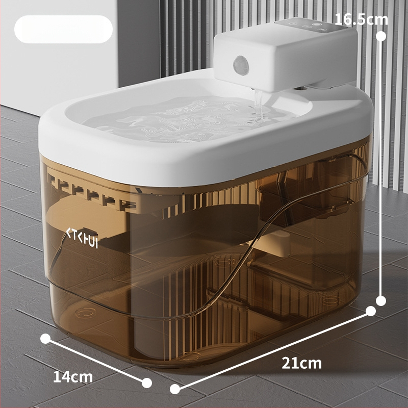 Zásobník na vodu pre mačky a psy s inteligentným senzorom, tichým filtrom, automatické dodávanie vody, odnímateľný dizajn, podpora aplikácie