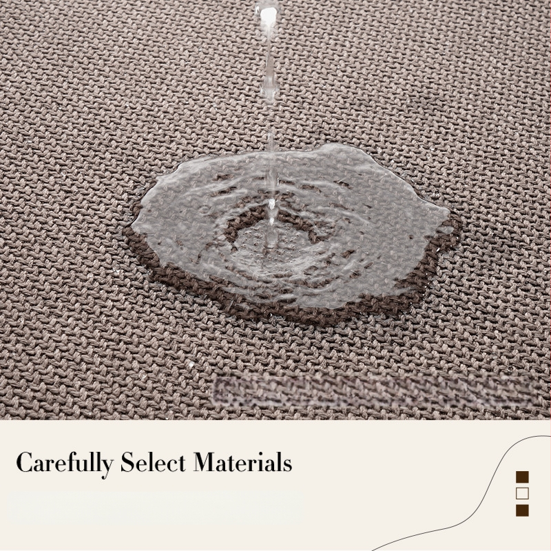 Ovalný kúpeľňový koberec z polyestera — tlačený dizajn, umývateľný, moderný minimalistický štýl