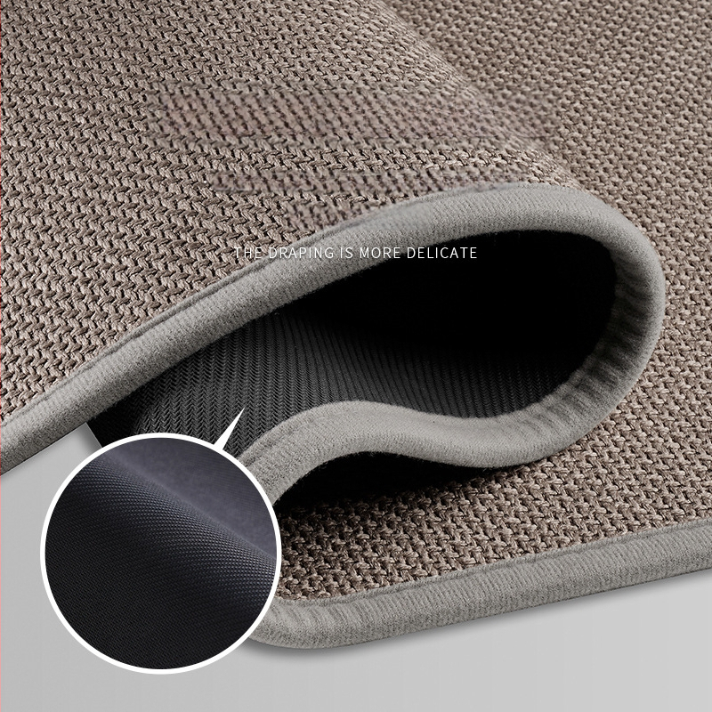 Ovalný kúpeľňový koberec z polyestera — tlačený dizajn, umývateľný, moderný minimalistický štýl