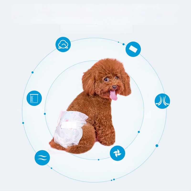 Psie plienky | Netkaná látka + PE film | Animovaný štýl | Značka KIMHOME | 10 ks