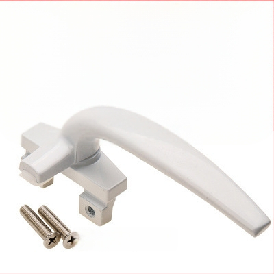 Kľučka k oknu LM-C1912 – hliníková zliatina, povrch nástrekom, profil 38 okien, ploché tlačenie, ľavé alebo pravé uchopenie, pre hliníkové dvere a okná