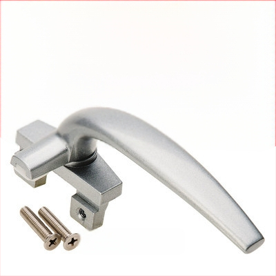 Kľučka k oknu LM-C1912 – hliníková zliatina, povrch nástrekom, profil 38 okien, ploché tlačenie, ľavé alebo pravé uchopenie, pre hliníkové dvere a okná