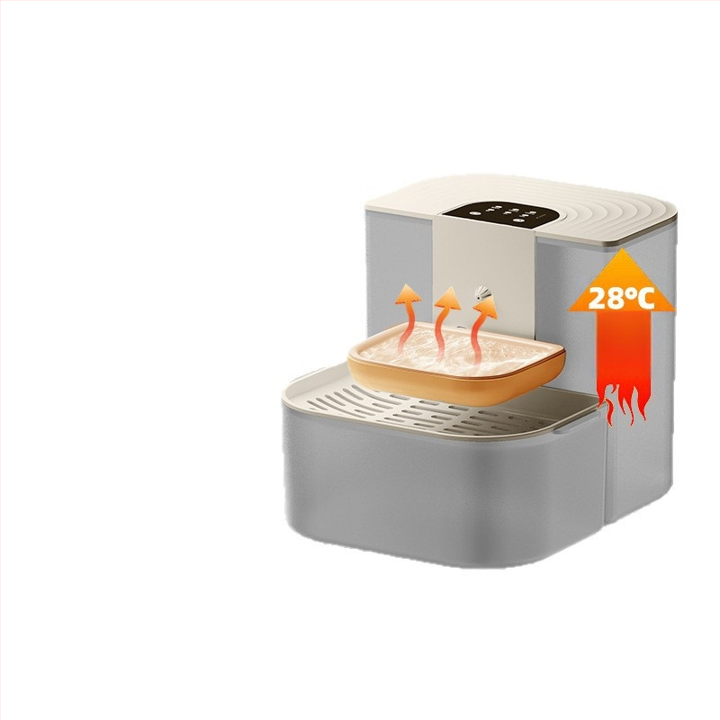 Inteligentný zásobník vody pre domáce zvieratá s konštantnou teplotou a sklopným tokom, kompatibilný s aplikáciou, odnímateľný pre psy a mačky