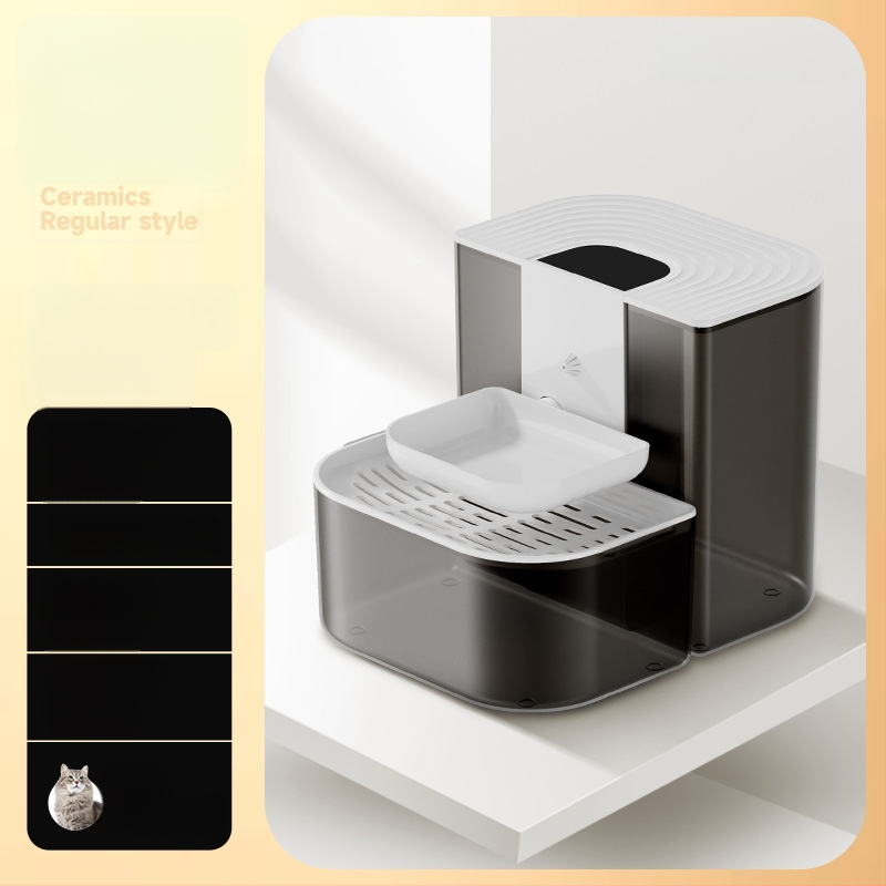 Inteligentný zásobník vody pre domáce zvieratá s konštantnou teplotou a sklopným tokom, kompatibilný s aplikáciou, odnímateľný pre psy a mačky