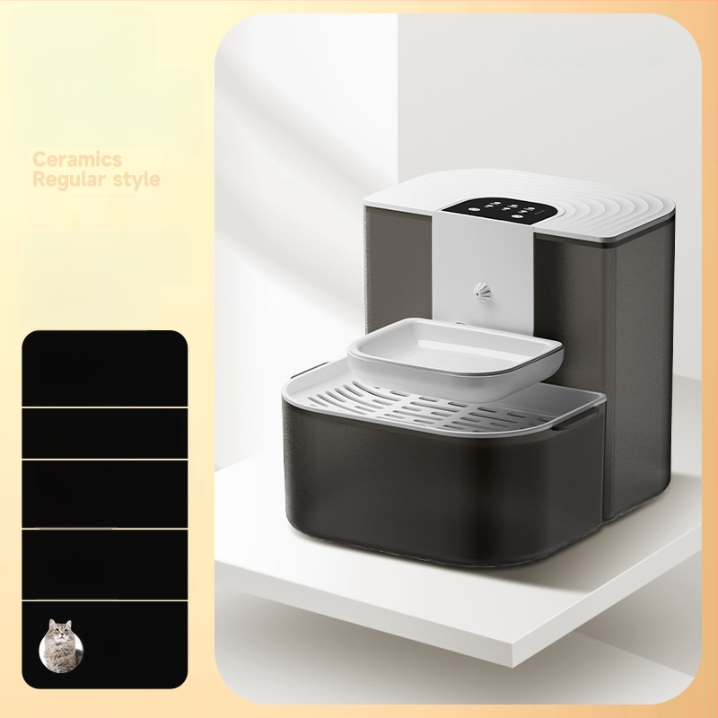 Inteligentný zásobník vody pre domáce zvieratá s konštantnou teplotou a sklopným tokom, kompatibilný s aplikáciou, odnímateľný pre psy a mačky