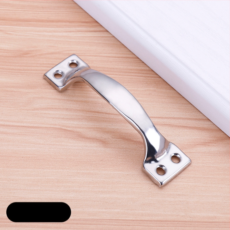 Nerezová oceľová oblúková rukoväť pre skrinky, zásuvky a okná, leštený povrch, model M, štýl moderný minimalistický