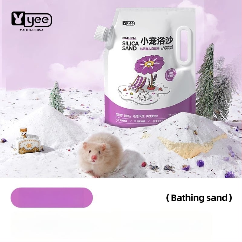 Pješčani za kupanje hrčaka — dezodorirajući učinak, pakiranje 20 kom., podrijetlo Shandong, za hrčke