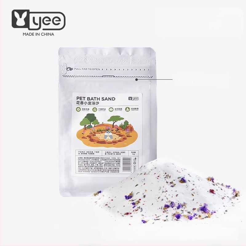 Pješčani za kupanje hrčaka — dezodorirajući učinak, pakiranje 20 kom., podrijetlo Shandong, za hrčke