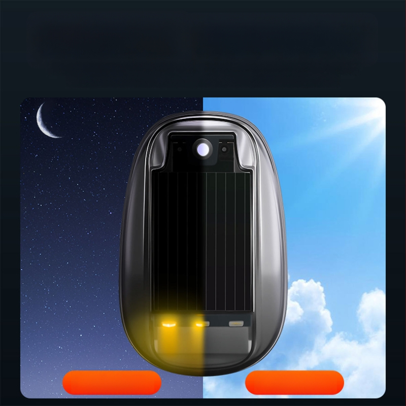 Solárne LED varovné svetlo na strechu DRL169, ABS puzdro, vodotesný, LED zdroj svetla, životnosť 50 000 hodín