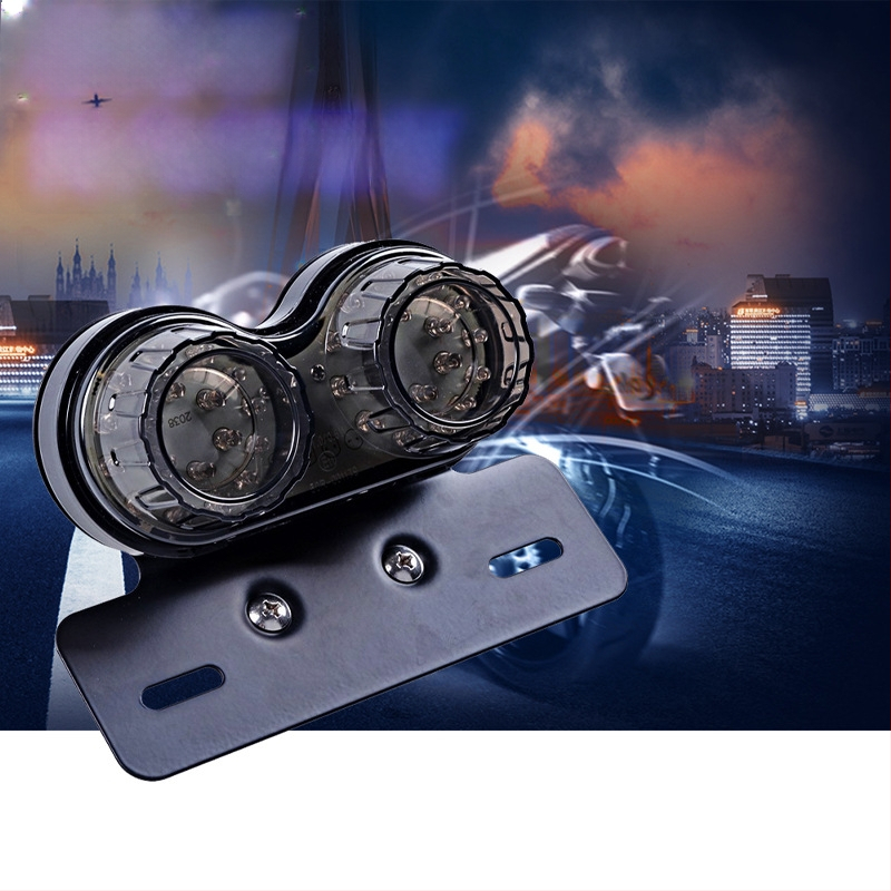 LED zadné svetlo na motocykel MOTOR071, 12V, LED zdroj, životnosť 50000h, univerzálna kompatibilita