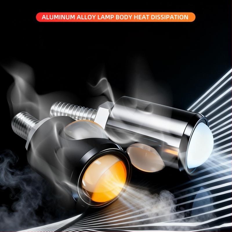 Motocykel LED signálny pás s hliníkovou doskou a COB Eagle-Eye dvojité svetlo (Model drl134+mp057, 12V, životnosť 50 000 h)