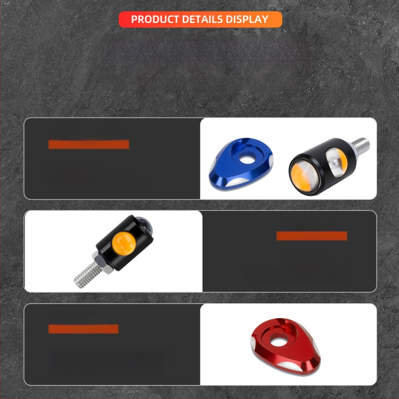 Motocykel LED signálny pás s hliníkovou doskou a COB Eagle-Eye dvojité svetlo (Model drl134+mp057, 12V, životnosť 50 000 h)