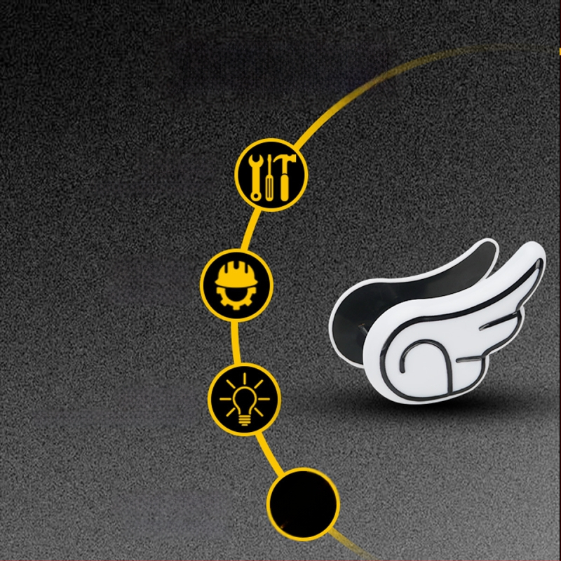 Motocykel svetlo DRL163 s krídlovým orlím okom (12V, plast)