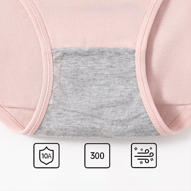 Ženské menštruačné nohavičky, vysoký pás, proti úniku, hlavný materiál 95% bavlna, podšitie 100% bavlna