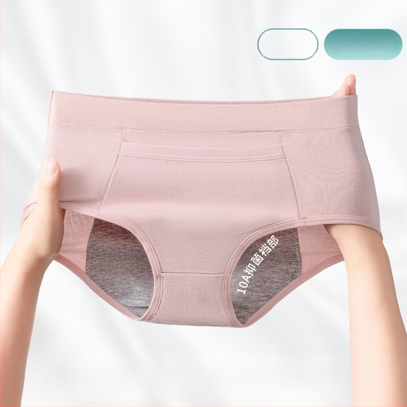 Ženské menštruačné nohavičky, vysoký pás, proti úniku, hlavný materiál 95% bavlna, podšitie 100% bavlna