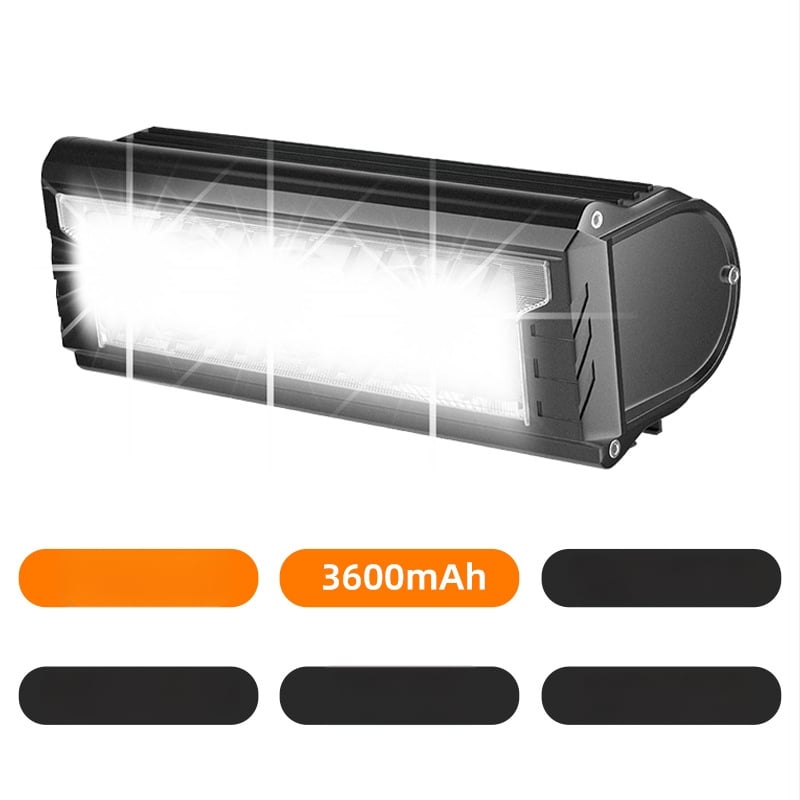 ACRUNU predné svetlo na bicykel, vodotesné, nabíjateľné, vysoký jas, dlhá výdrž batérie