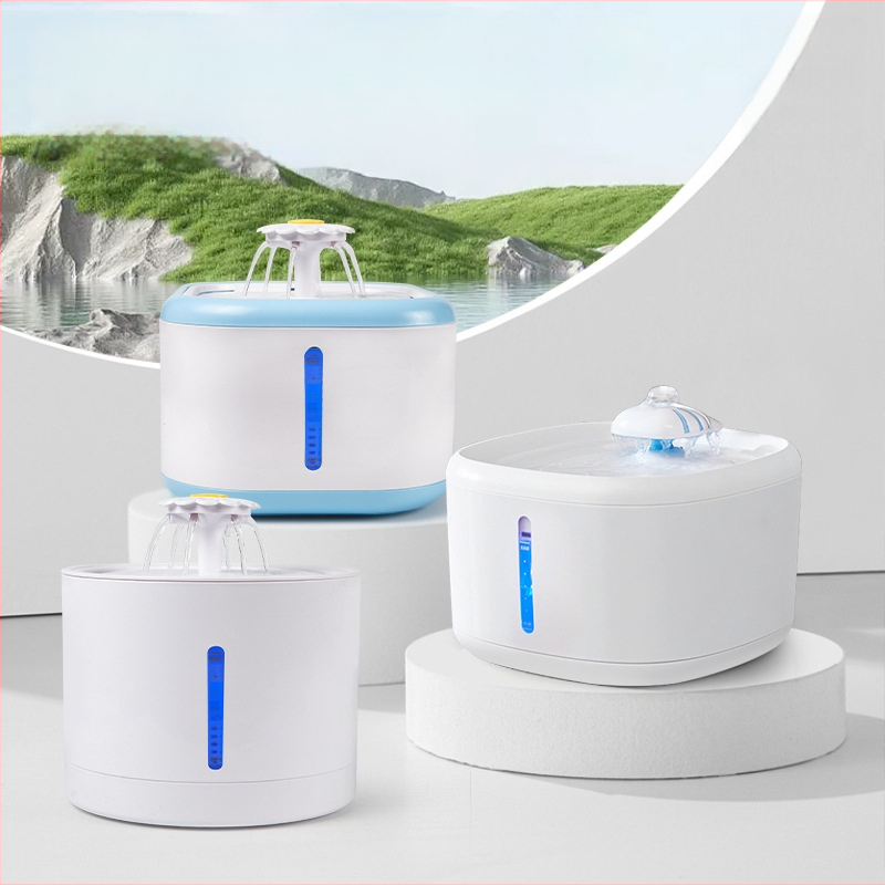 YOMI Inteligentná napájačka pre domáce zvieratá pre mačky a psy — Automatické filtrovanie a cirkulácia, Funkcia proti preschnutiu, Odnímateľný dizajn, Veľká kapacita