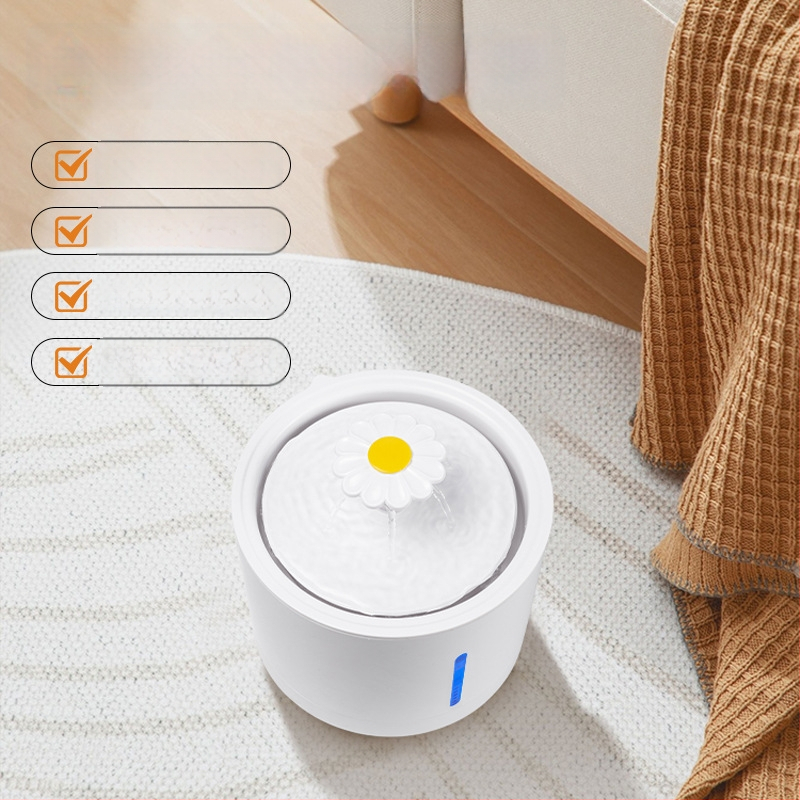 YOMI Inteligentná napájačka pre domáce zvieratá pre mačky a psy — Automatické filtrovanie a cirkulácia, Funkcia proti preschnutiu, Odnímateľný dizajn, Veľká kapacita