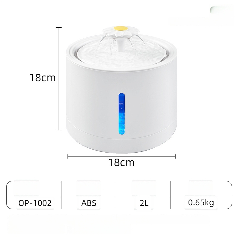 YOMI Inteligentná napájačka pre domáce zvieratá pre mačky a psy — Automatické filtrovanie a cirkulácia, Funkcia proti preschnutiu, Odnímateľný dizajn, Veľká kapacita