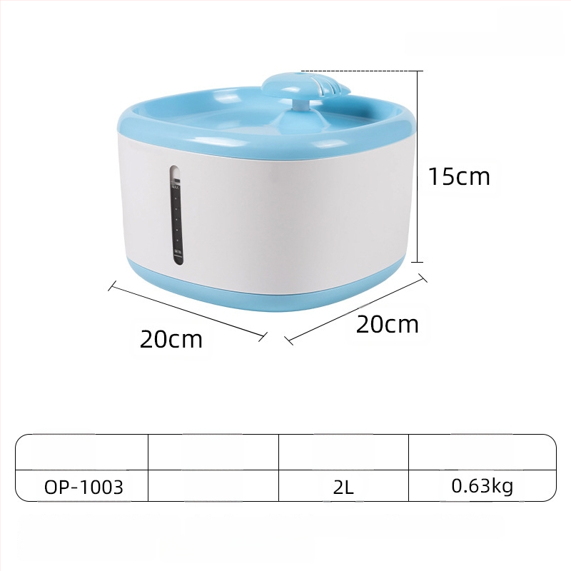 YOMI Inteligentná napájačka pre domáce zvieratá pre mačky a psy — Automatické filtrovanie a cirkulácia, Funkcia proti preschnutiu, Odnímateľný dizajn, Veľká kapacita
