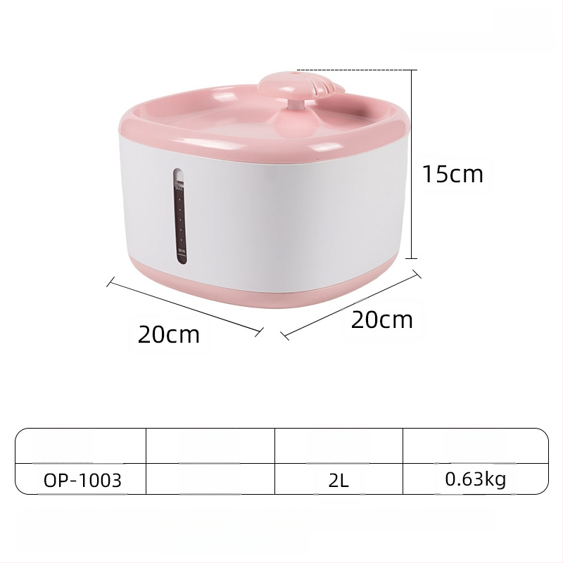 YOMI Inteligentná napájačka pre domáce zvieratá pre mačky a psy — Automatické filtrovanie a cirkulácia, Funkcia proti preschnutiu, Odnímateľný dizajn, Veľká kapacita