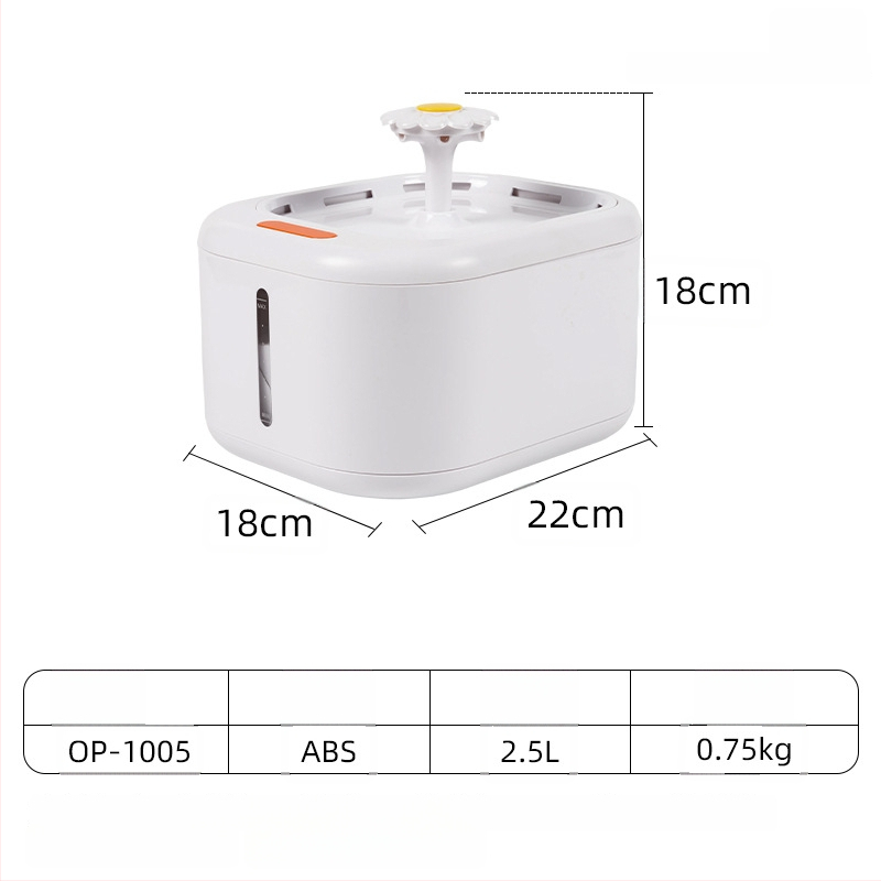 YOMI Inteligentná napájačka pre domáce zvieratá pre mačky a psy — Automatické filtrovanie a cirkulácia, Funkcia proti preschnutiu, Odnímateľný dizajn, Veľká kapacita