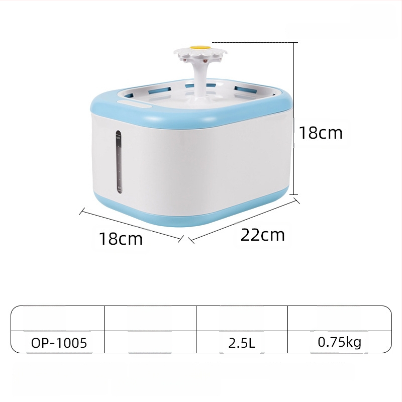 YOMI Inteligentná napájačka pre domáce zvieratá pre mačky a psy — Automatické filtrovanie a cirkulácia, Funkcia proti preschnutiu, Odnímateľný dizajn, Veľká kapacita