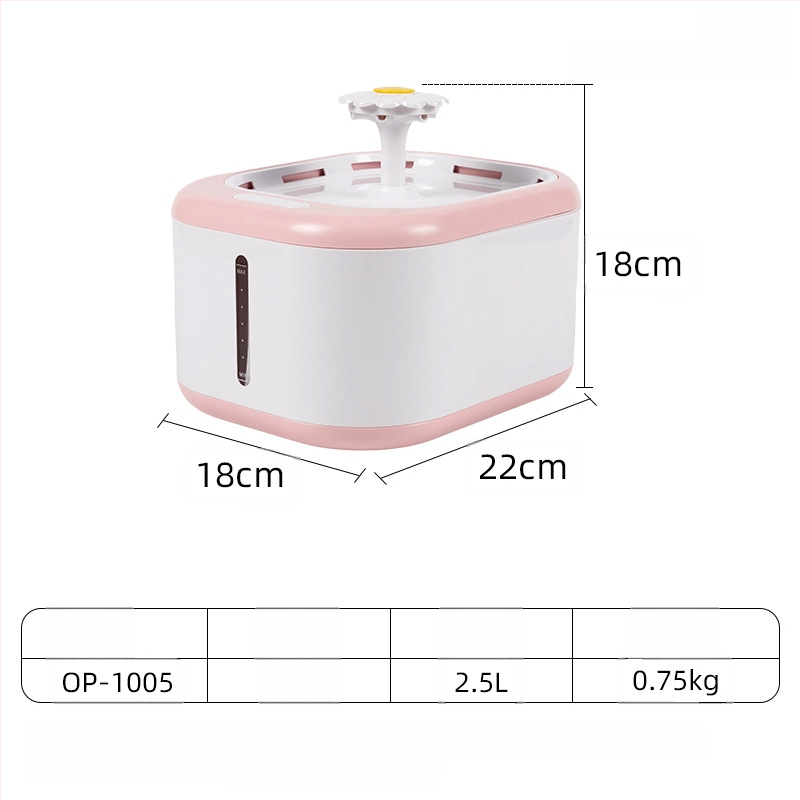 YOMI Inteligentná napájačka pre domáce zvieratá pre mačky a psy — Automatické filtrovanie a cirkulácia, Funkcia proti preschnutiu, Odnímateľný dizajn, Veľká kapacita