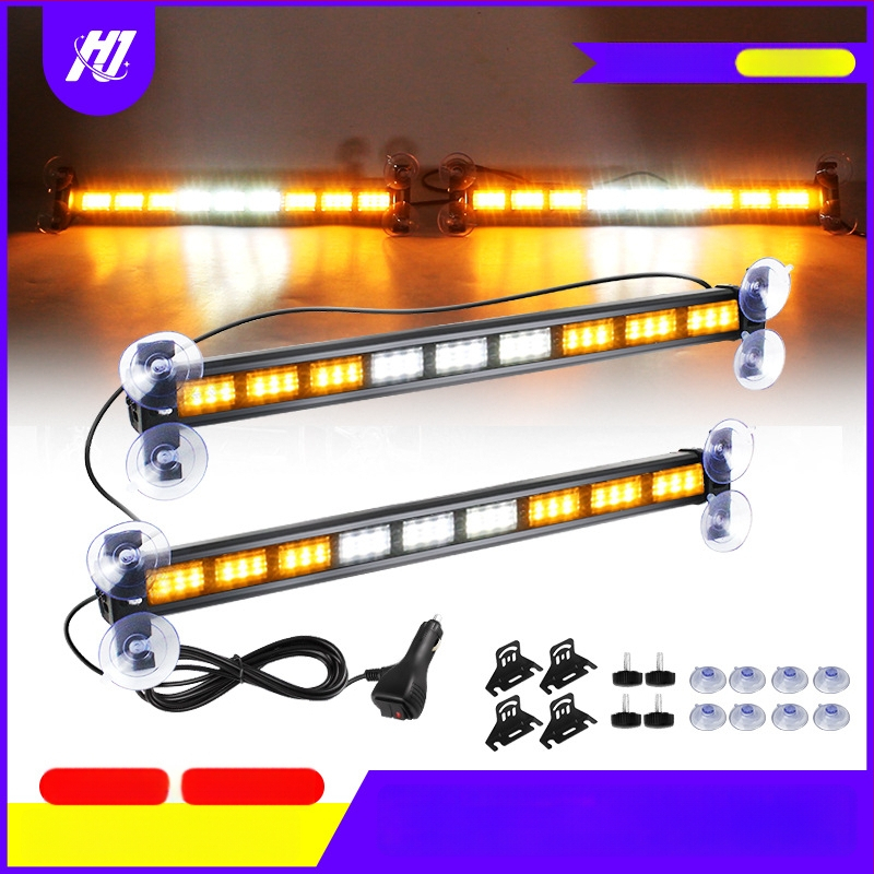 LED pásové svetlo pre vozidlá – farebne meniace varovné svetlo a stroboskop, model DGN-9*2, 72W, 9-30V, 3A, PC+LED