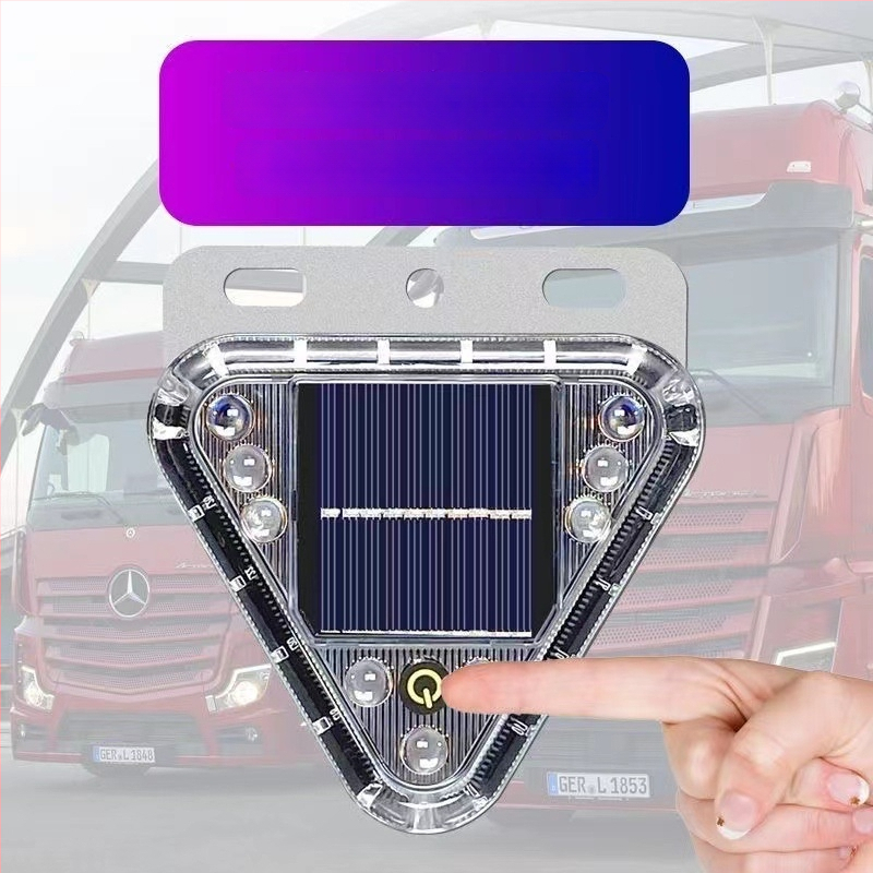 Solárne varovné svetlo – proti spätnej kolízii, zadné svetlo pre nákladné vozidlo, magnetické uchytenie, bez zapojenia – ABS, 0,4V, Cloud Eyes, Hengjiao 675456734419, kompatibilné so všetkými modelmi