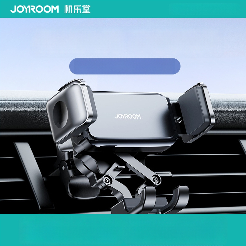 Joyroom Automašīnas tālruņa turētājs - mehānisks, pārnēsājams mini turētājs ventilācijas atverei un instrumentu panelim, ABS+PC