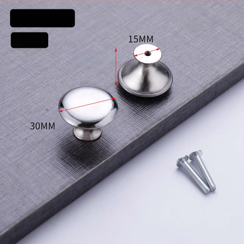 Gombová rukoväť s jedným otvorom pre zásuvky a skrinky | T-typ | nerezová oceľ | guľatý tvar | precízne liatie | moderný minimalistický štýl